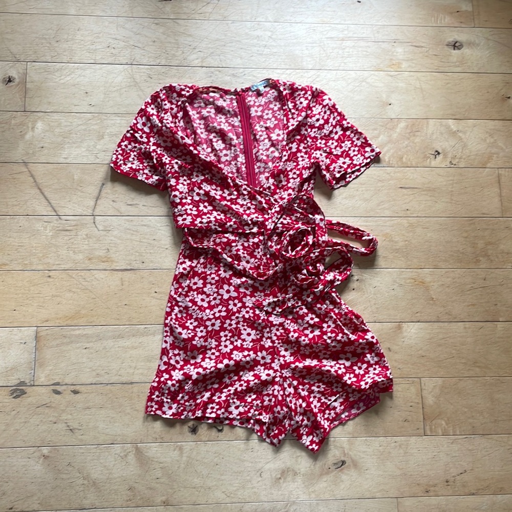 Floral Wrap Romper